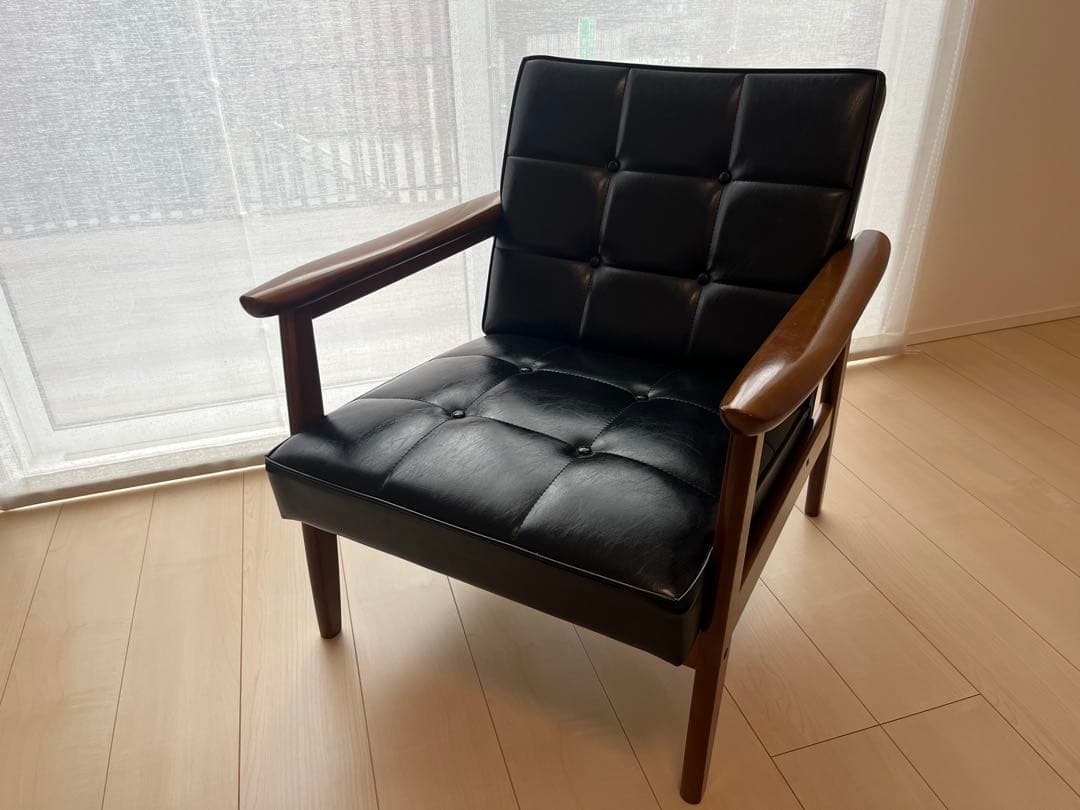 【カリモク60】Kチェア　1シーター　スタンダードブラック