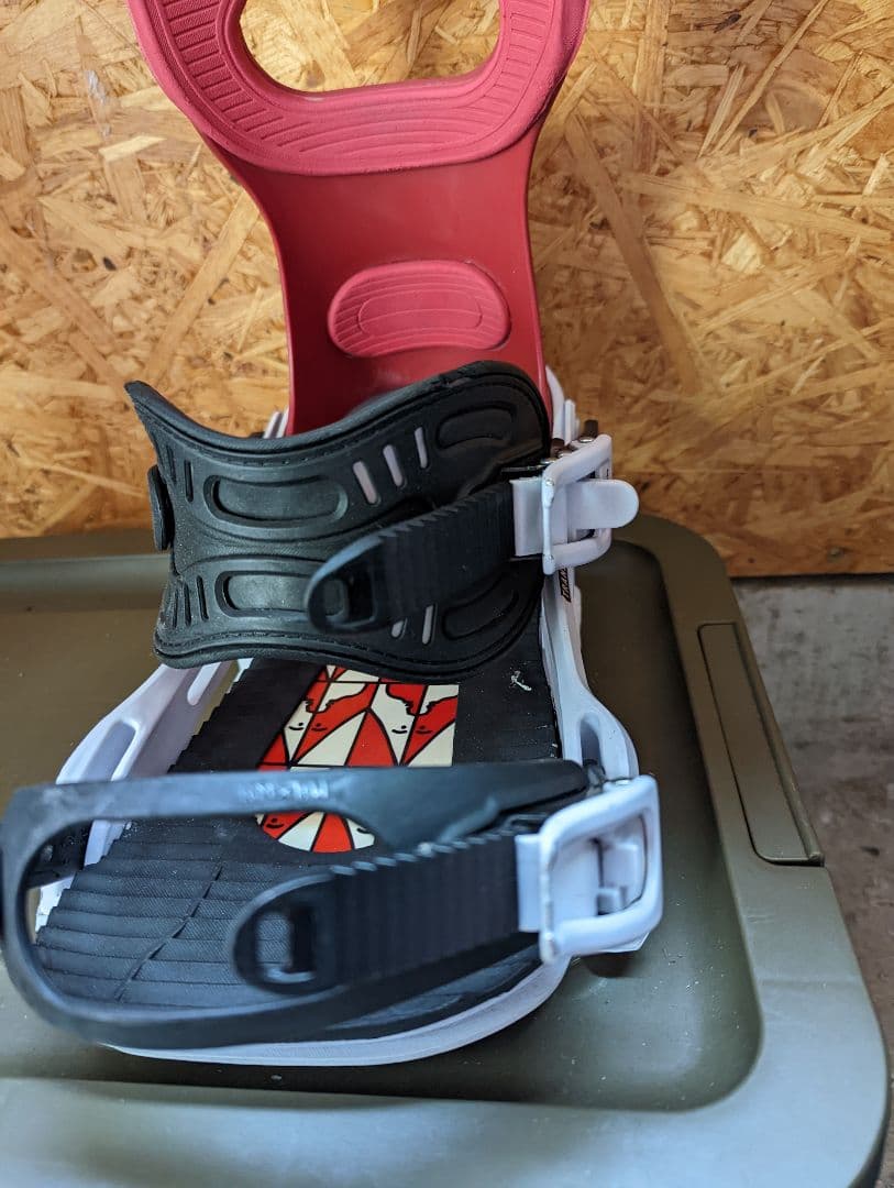 bentl トランスファー ビンディング 赤/白 M