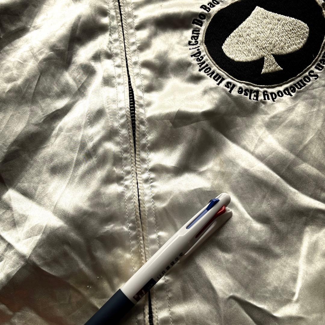 Schott ショット別珍　龍　刺繍　 リバーシブル　サテン　 スカジャン　M