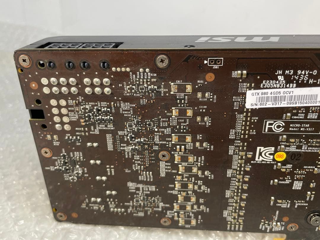 グラフィックボード・グラボ・ビデオカード MSI GeForce GTX980 4GD5 OCV1