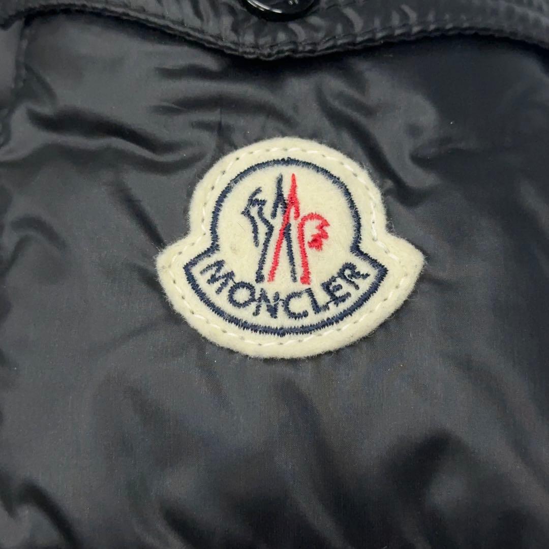 11965【美品・QR鑑定済み】モンクレール　MOKACINE ダウンコート　黒