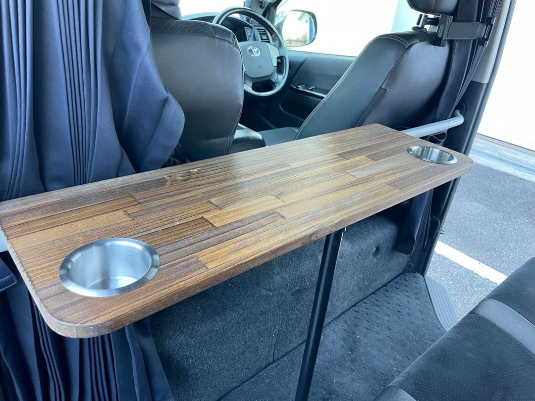 たかちミディアムサイズ！ハイエース後席用テーブルlot53車中泊