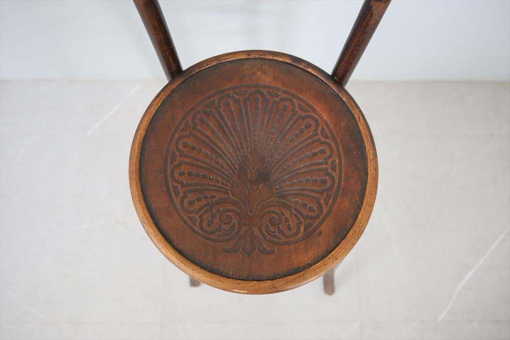 フランスアンティークMundus製ベントウッドチェア/カフェ椅子イス85-186