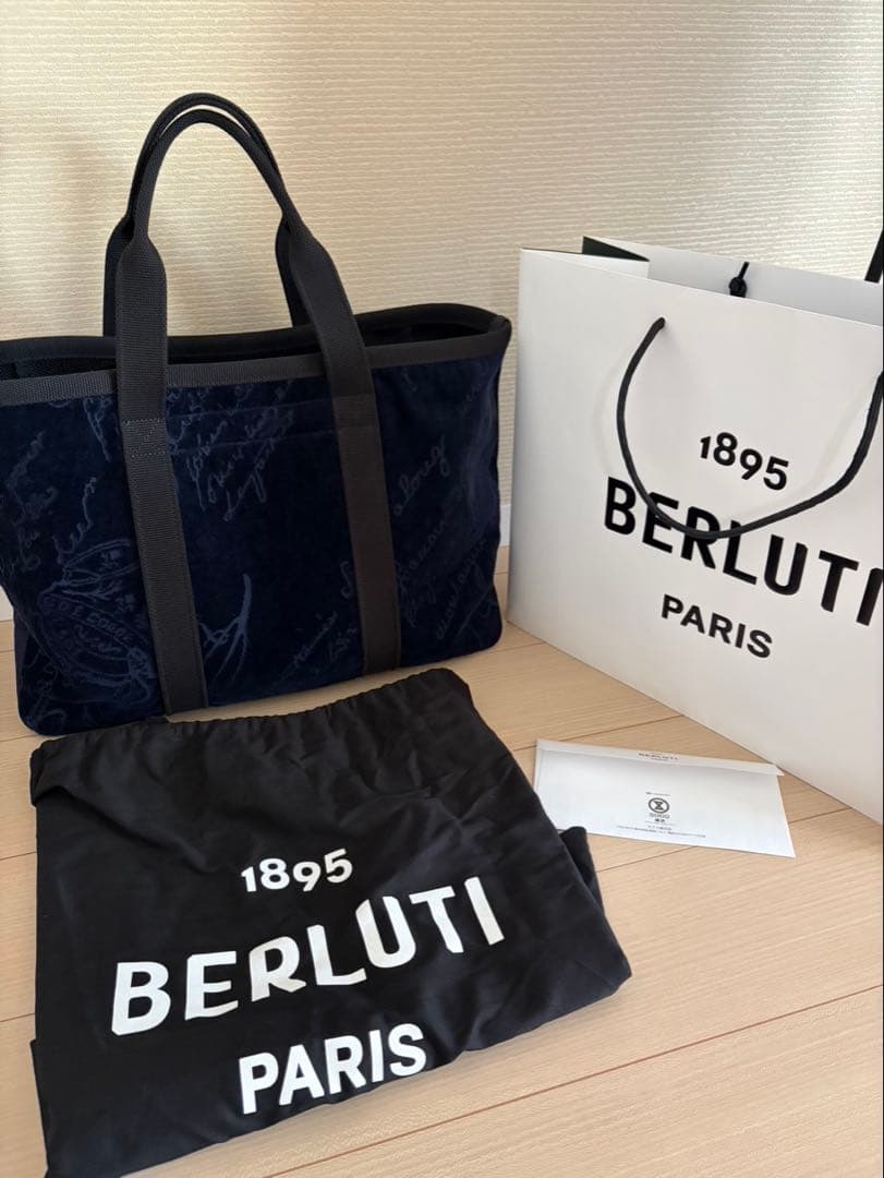 BERLUTI 25SS オーバーサイズ トート スポンジ スクリット トート