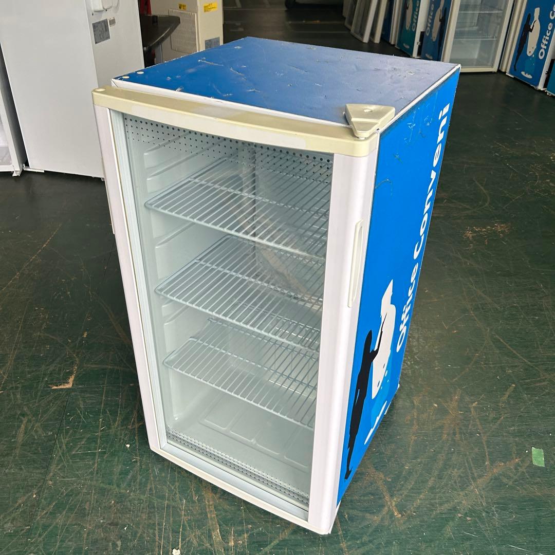 161業務用 冷蔵ショーケース オフィスコンビニ XW-105 左右開き 小型