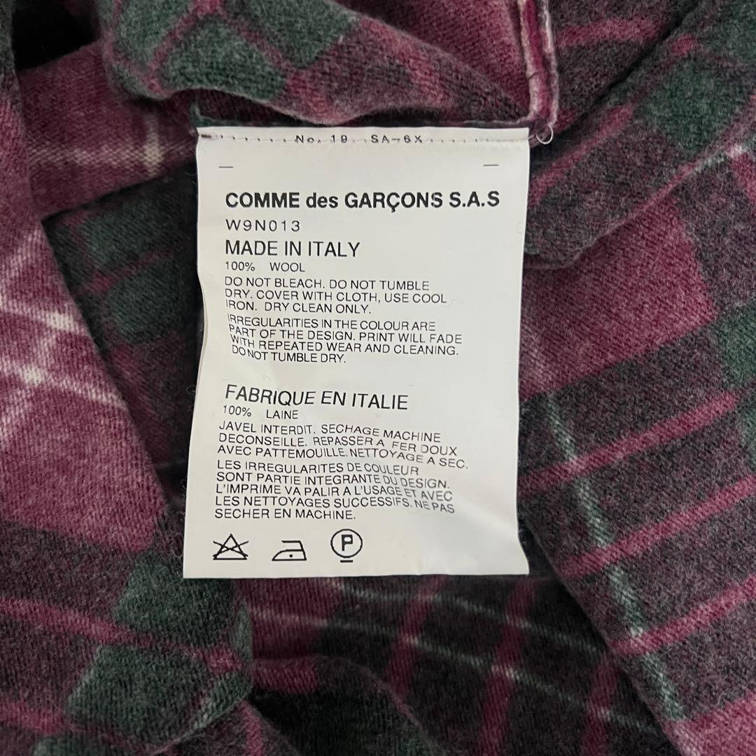 コムデギャルソンコムデギャルソン ウール チェック ニット セーター