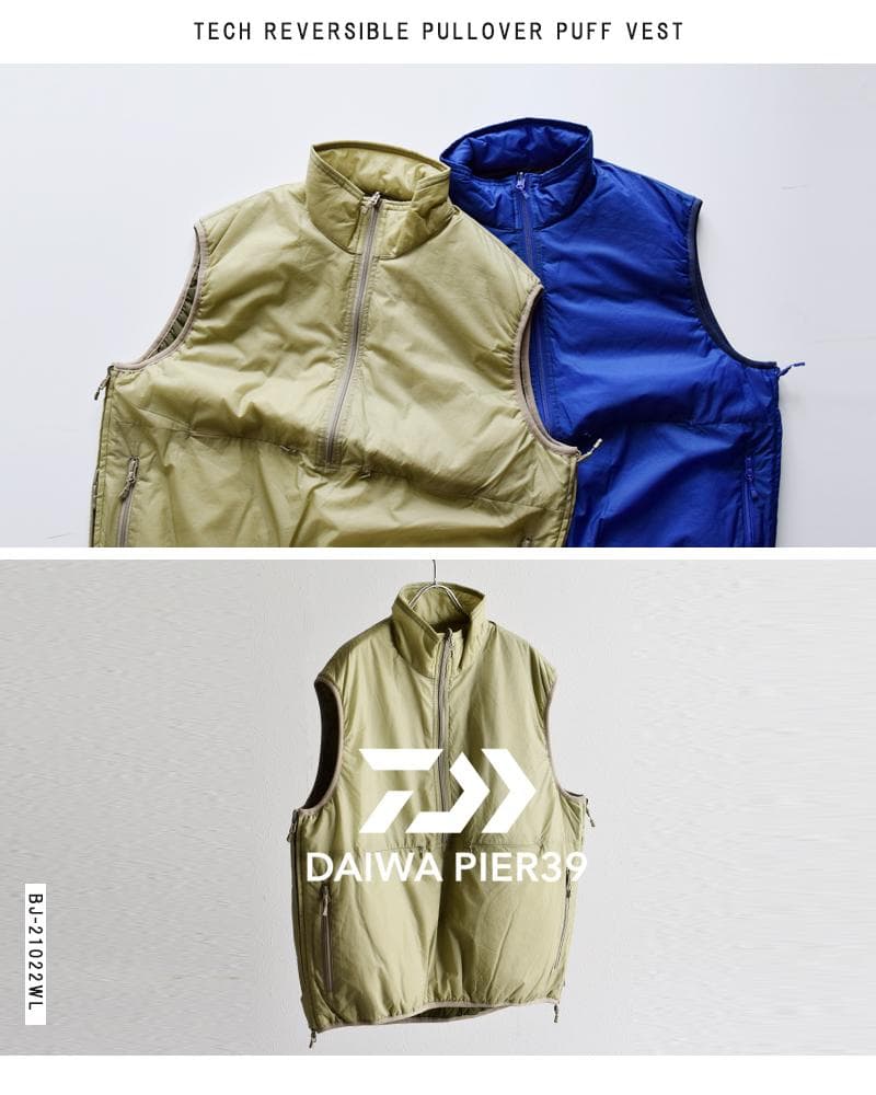 ジャケット・アウター daiwa pier39 TECH REVERSIBLE PUFF VEST
