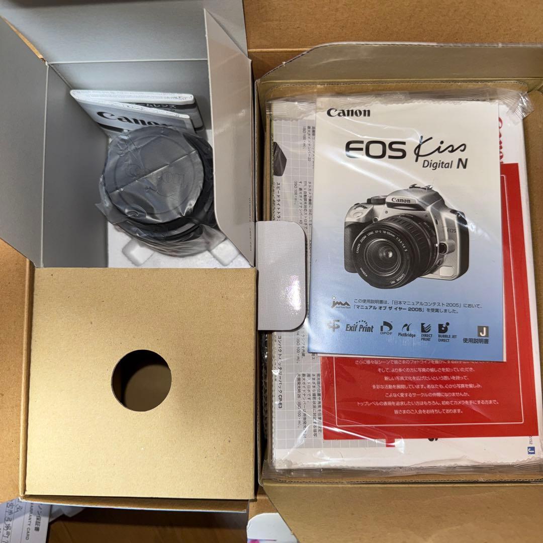 Canon EOS Kiss N ダブルズームキット ブラック (新品、未開封)