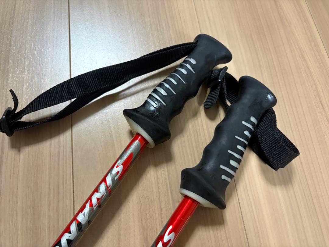 ★お洒落★シナノ　スキーポール ストック 収縮ポール　調整可能