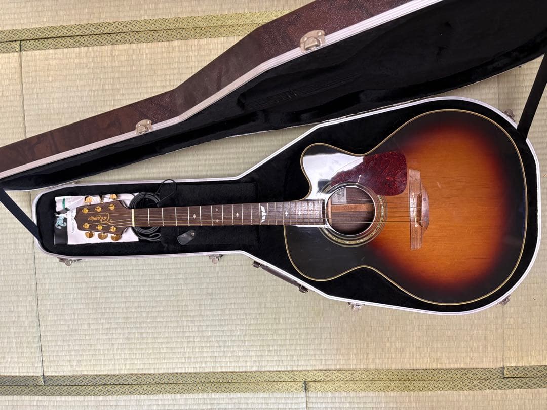 【美品】Takamine アコースティックギター サンバースト ハードケース付き