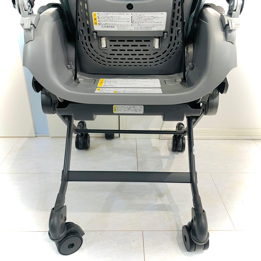 【美品】おまけカバー付★コンビネムリラオートスイングBEDiスリープシェルブルー