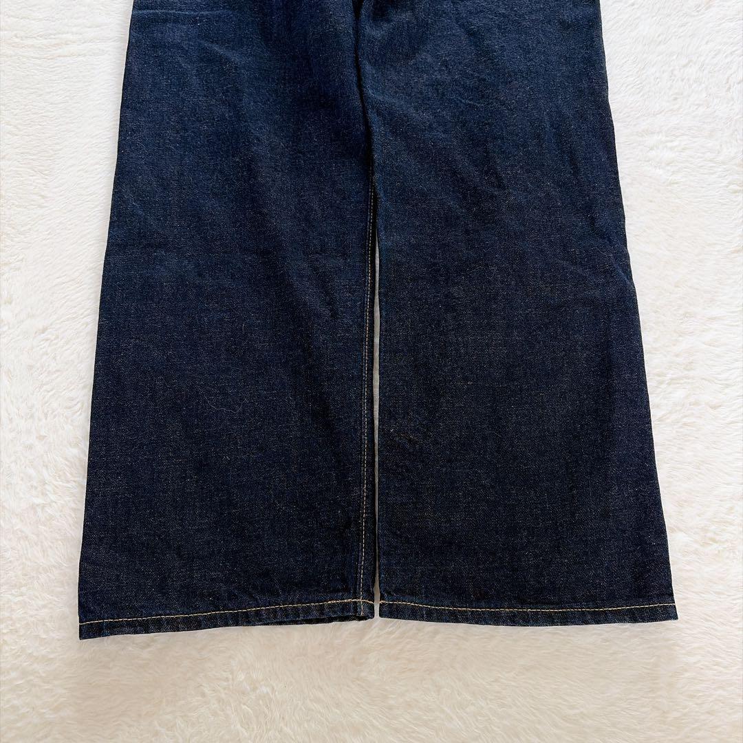 美品【45R】再び6.5空比古比女 デニムパンツ セルビッジ ボタンフライ 30