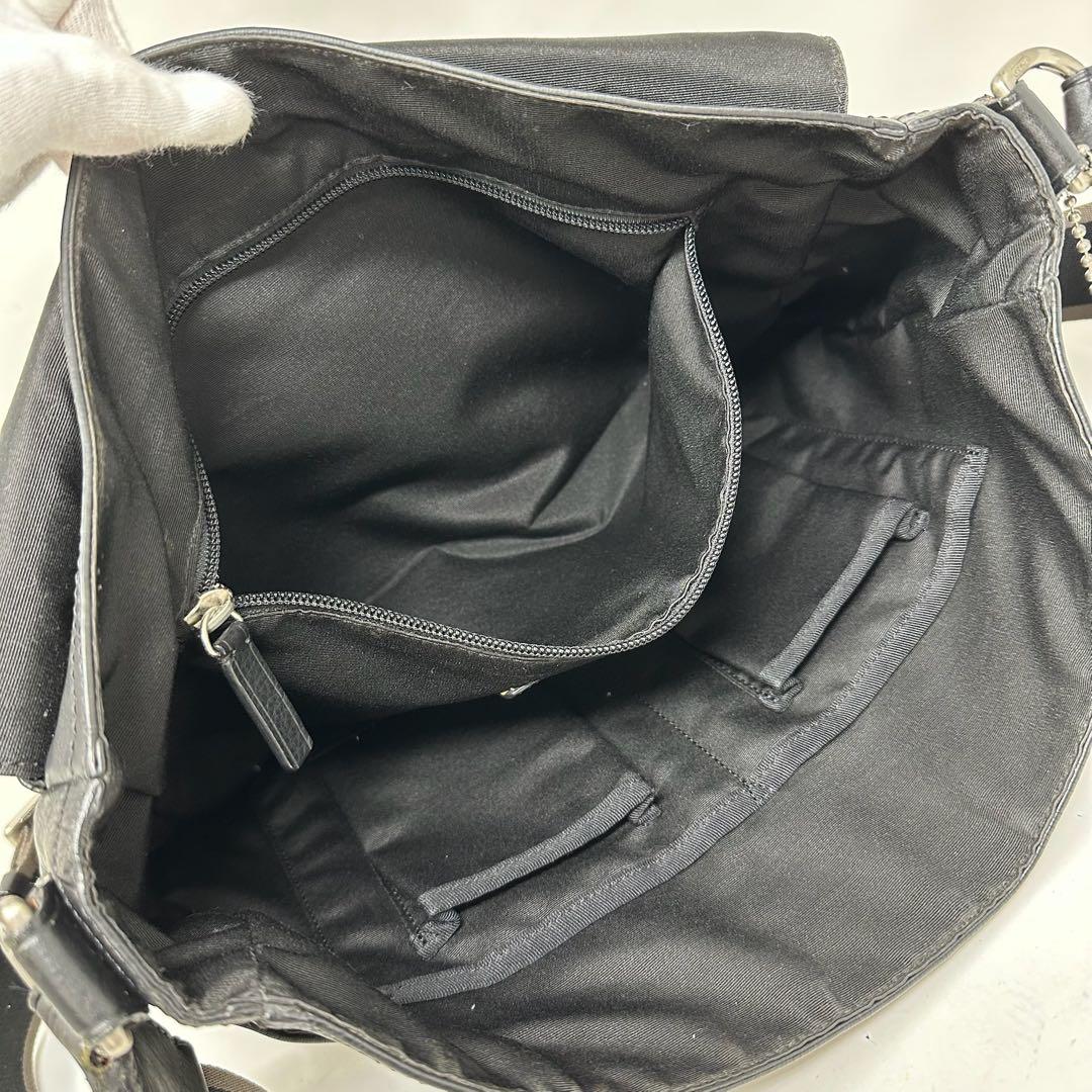 【美品】COACH コーチ ショルダーバッグ メッセンジャー レザー メンズ