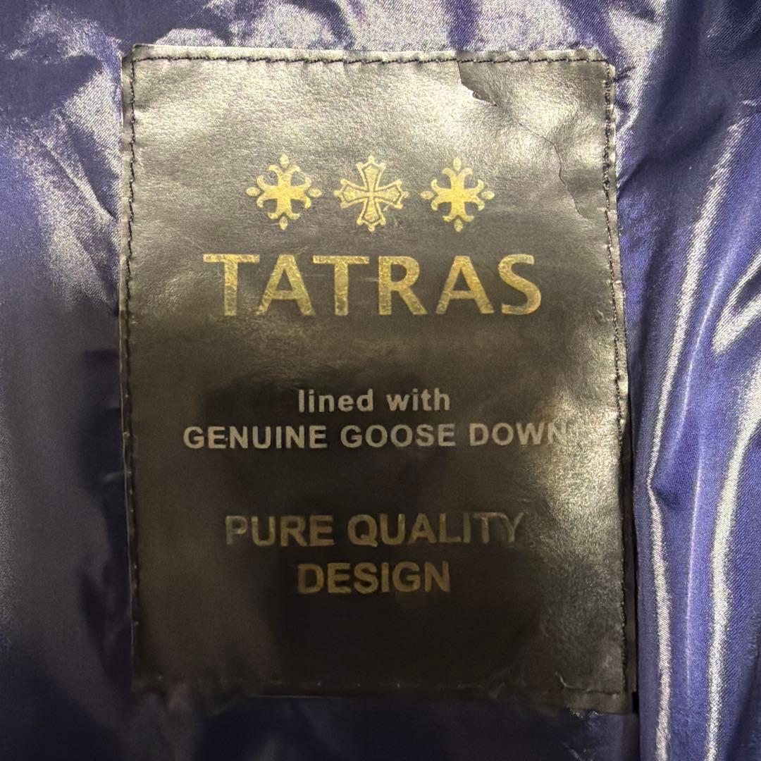 早い者勝ち　TATRAS ポリテアマネイビーダウン タトラスPOLITEAMA紺