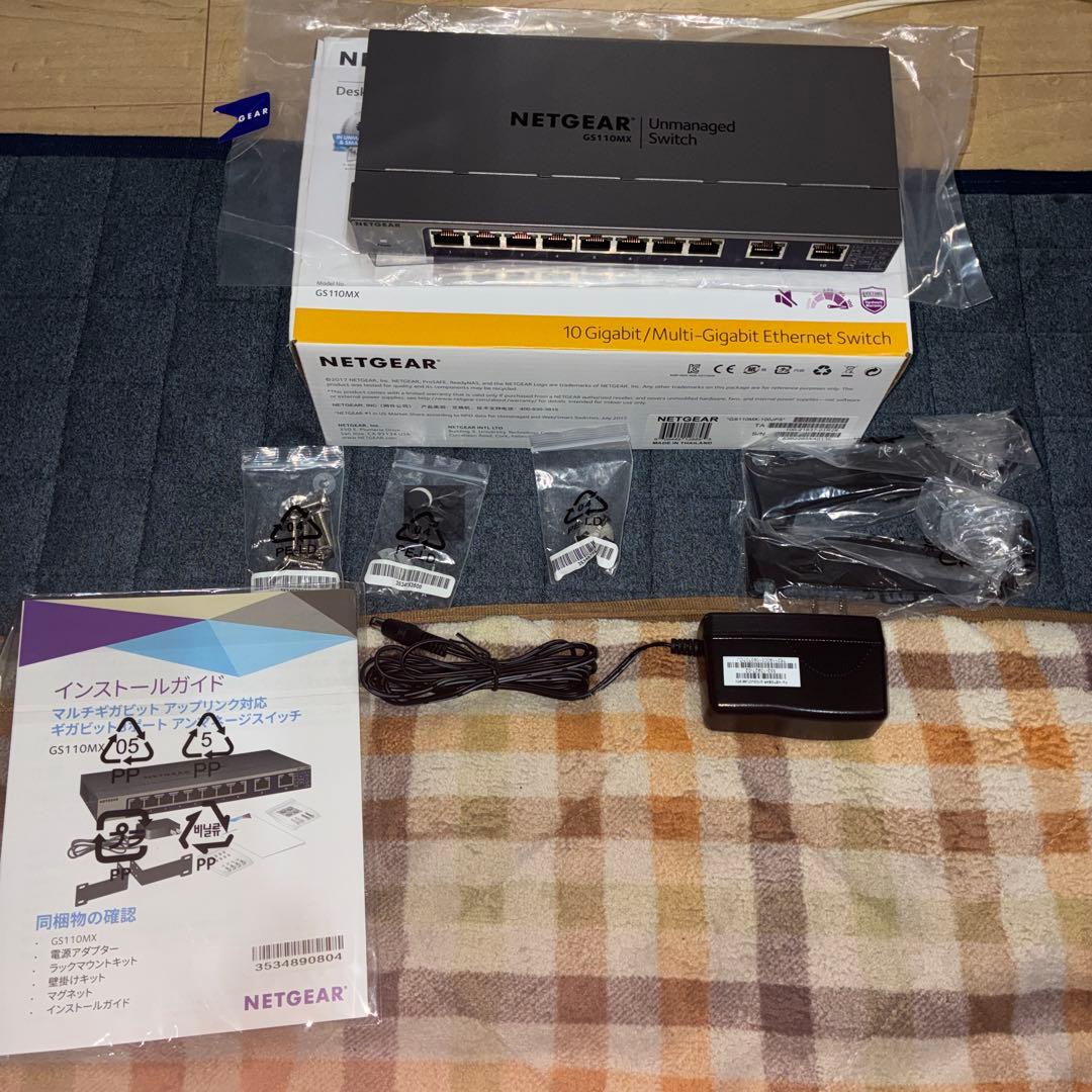 NETGEAR GS110MX 8ポート スイッチングハブ