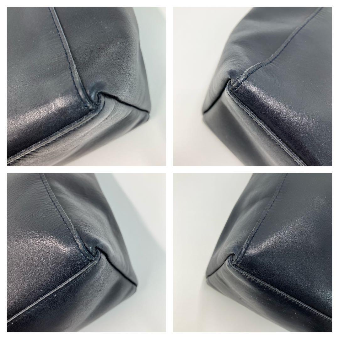 【良品】マーガレットハウエル ソフトレザートートバッグ 本革 A4 大容量