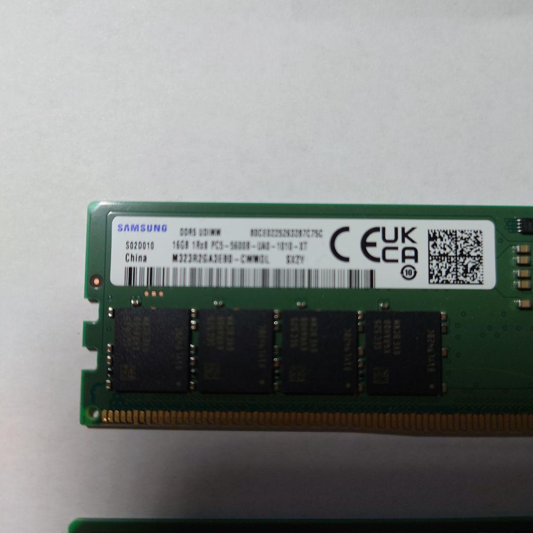コ*デ様 Samsungデスクトップ用 32GB(16GB✕2)メモリ DDR5