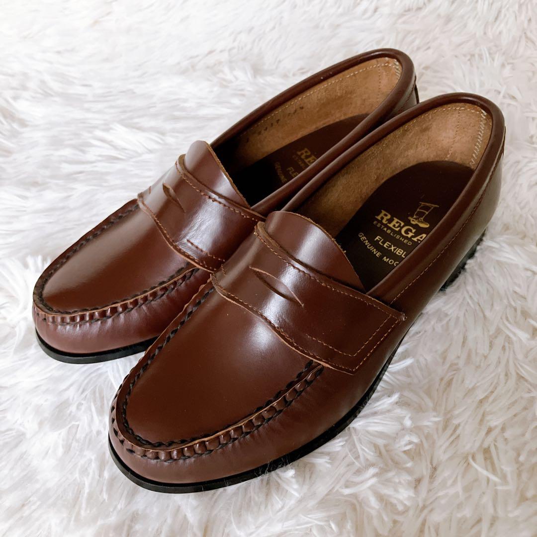 REGAL リーガル ローファー フレキシブル ブラウン23.5cm