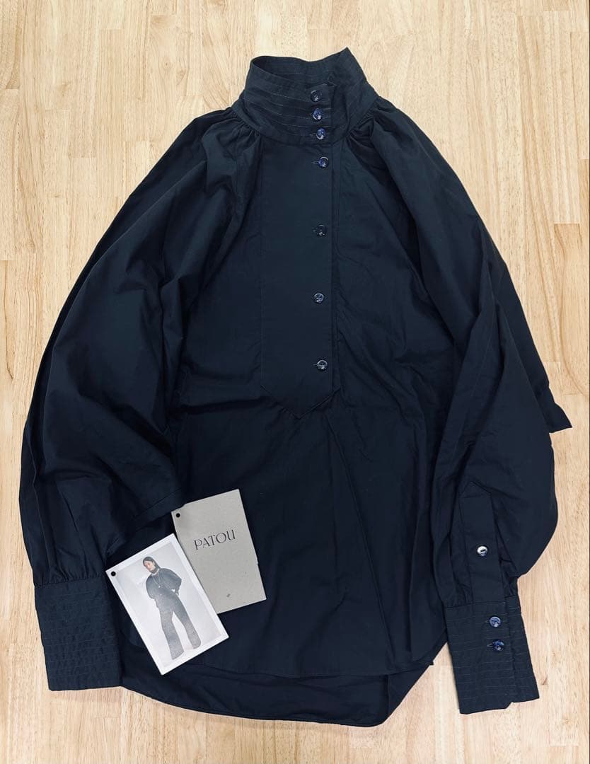 PATOU ペインターブラウス 黒 サイズ34