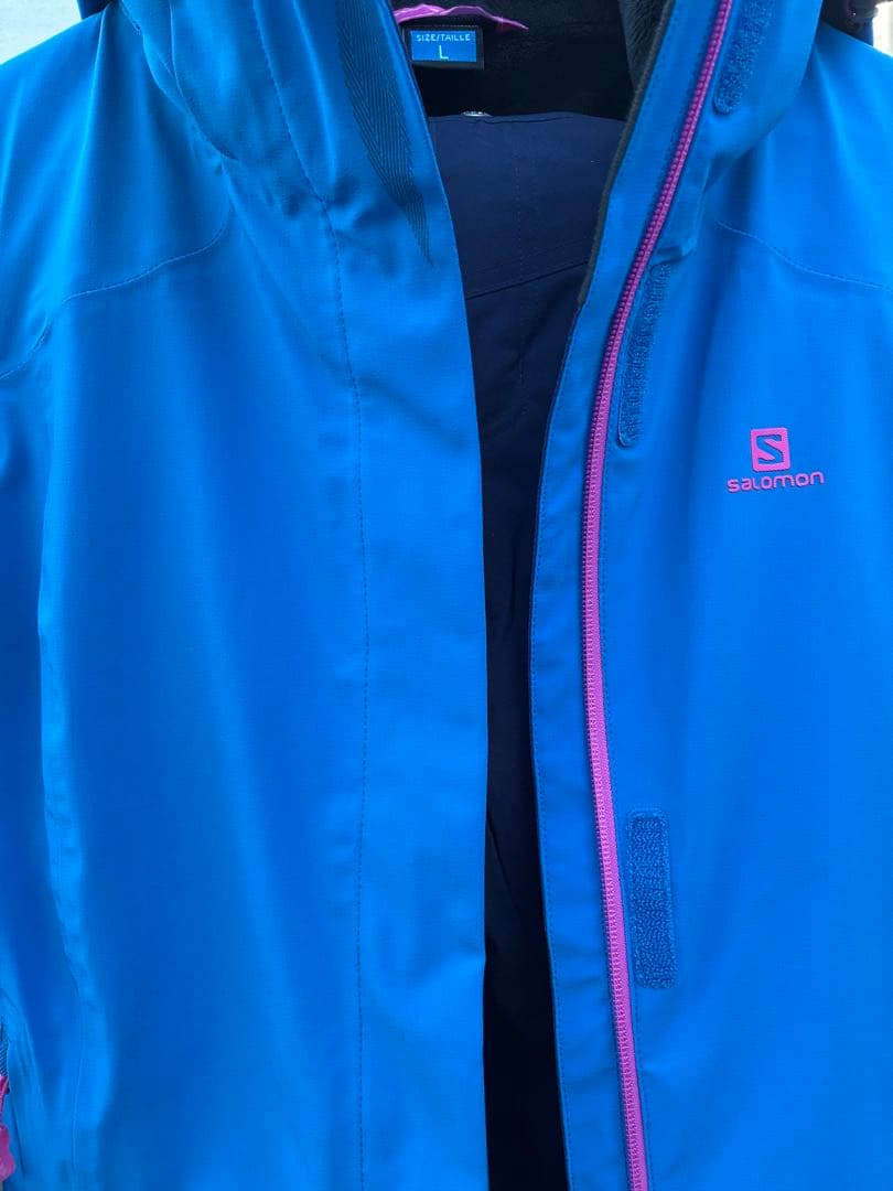 【美品】Salomon レディース スキーウェア 上下セット L 防水透湿素材