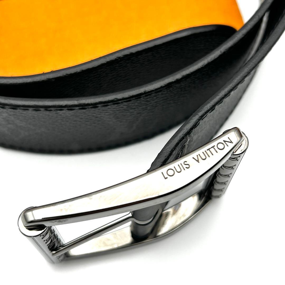 極美品 ルイヴィトン エクリプス ベルト M9044 ブラック メンズ