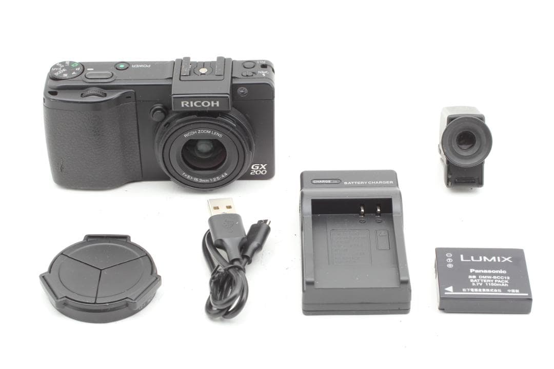 RICOH GX200 デジタルカメラ VF-1 自動開閉式レンズキャップ