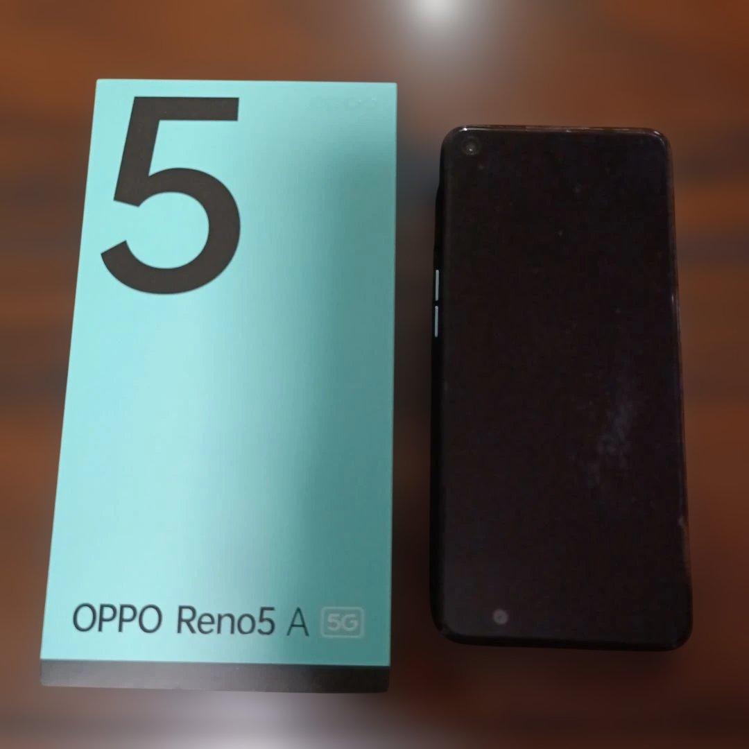 OPPO Reno 5A　アイスブルーとケース２つ付きです　【箱付き】