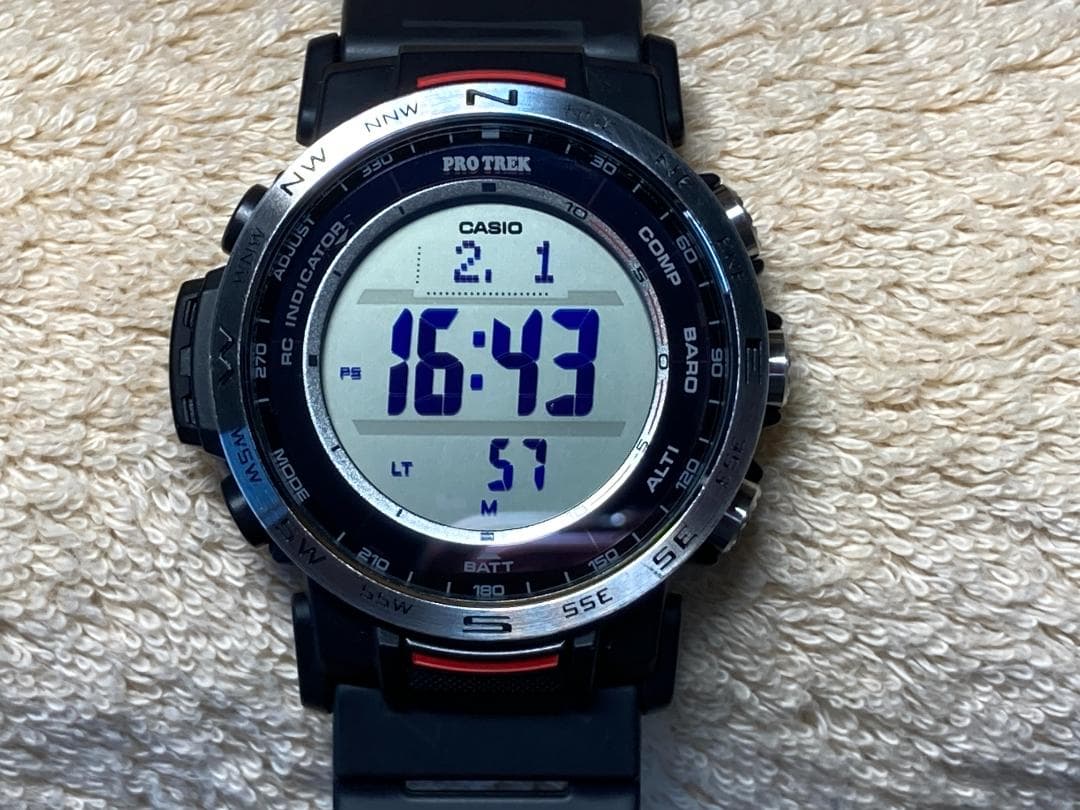 プロトレック PRO TREK PRW-35-1AJF ブラック 保護フィルム付