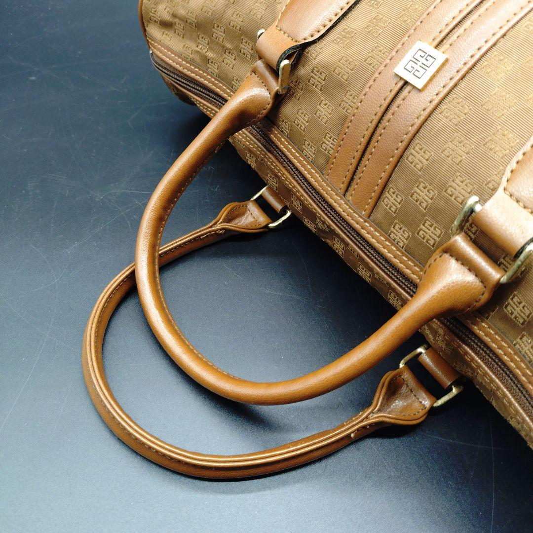 希少　ジバンシー　ボストンバッグ　キャンバス　レザー