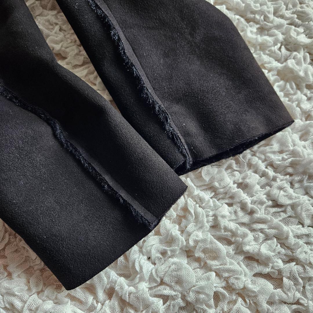 CIVARIZE シヴァーライズ フェイクムートンコート 黒 44