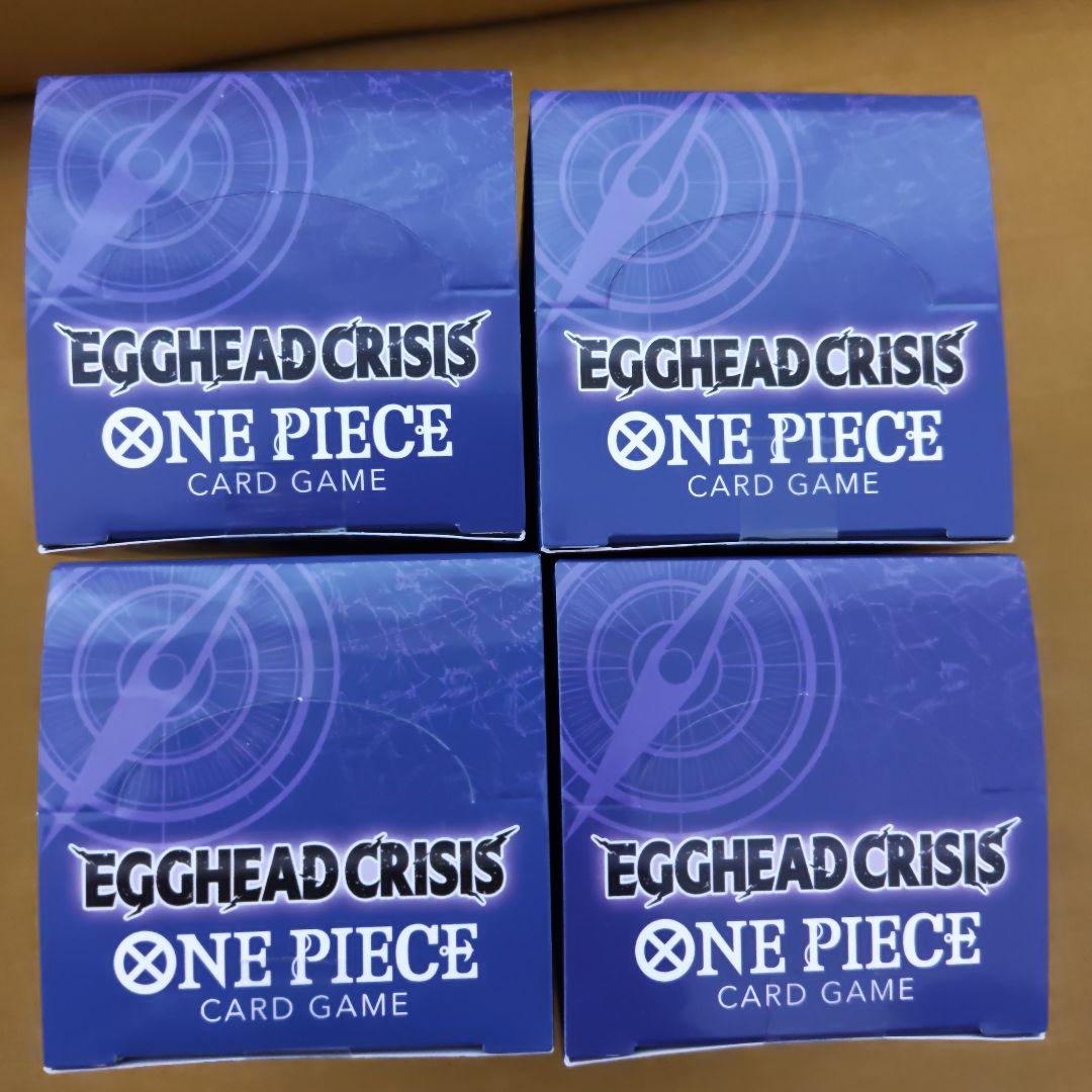 新品未開封テープ付き ワンピースカード エッグヘッドクライシス 4BOX