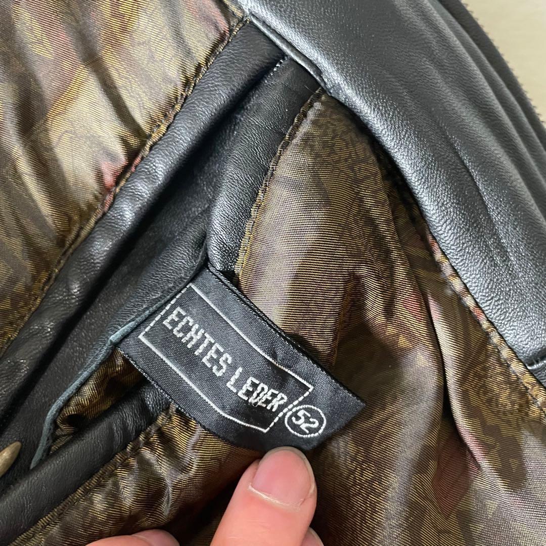 【3L相当】BARISAL 羊革　裏地総柄　 A-2 フライトジャケット