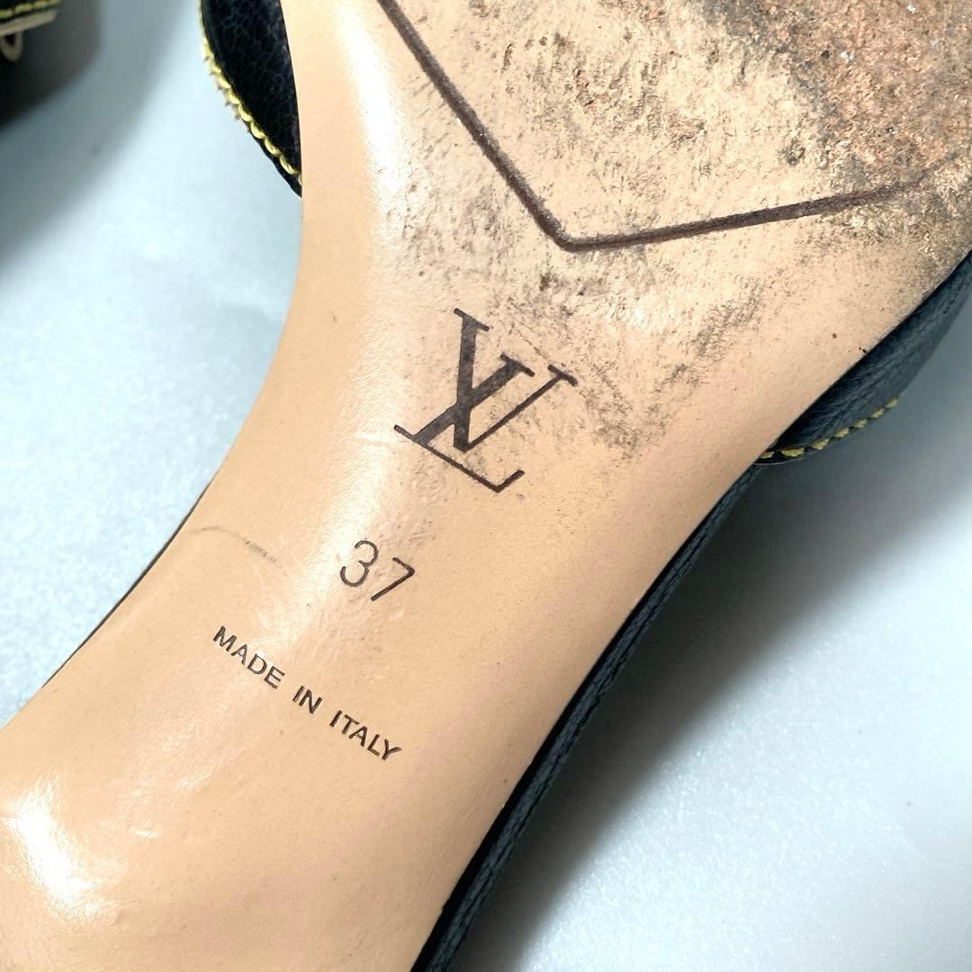 ルイヴィトン ミュール スタッズ ゴールド金具 37
