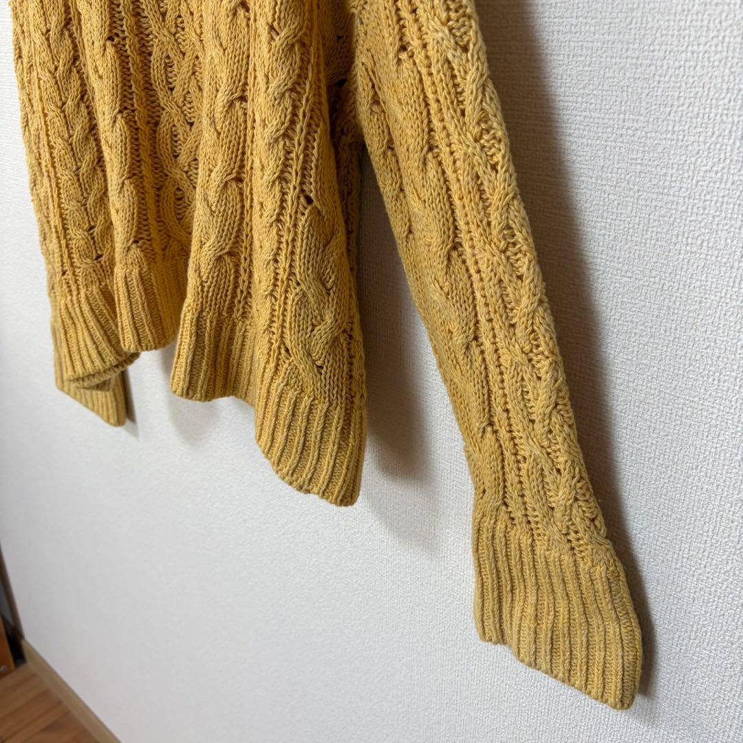 美品 PRISTINE プリスティン M オーガニックコットン ニット 草木染め