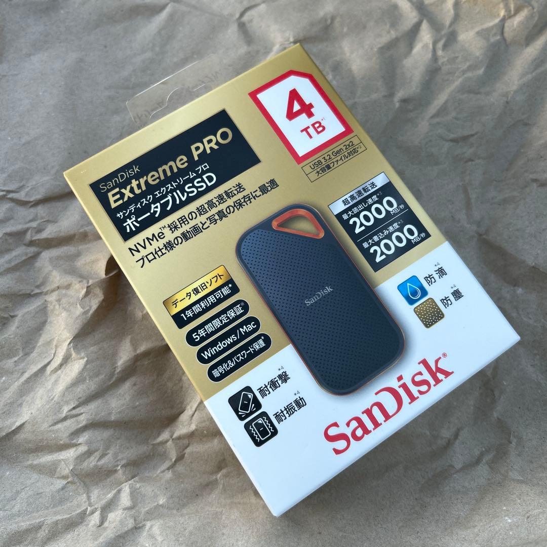 SanDisk Extreme PRO 4TB 外付けSSD