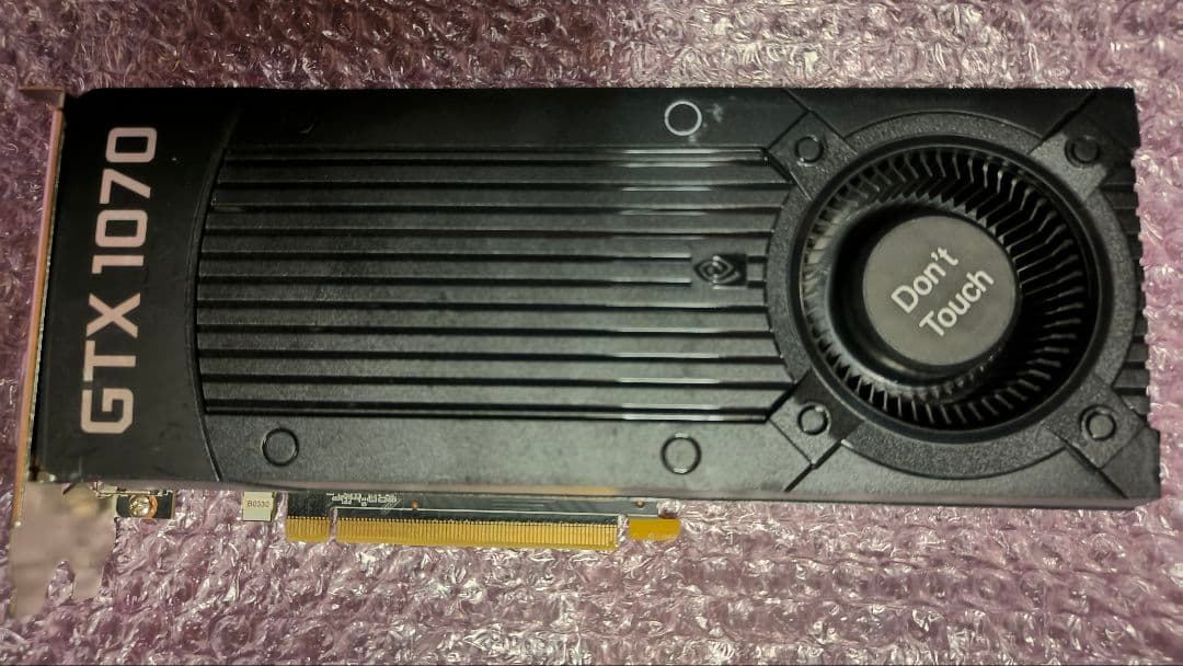 ジャンク ZOTAC GTX 1070 8G 動作確認済み ①