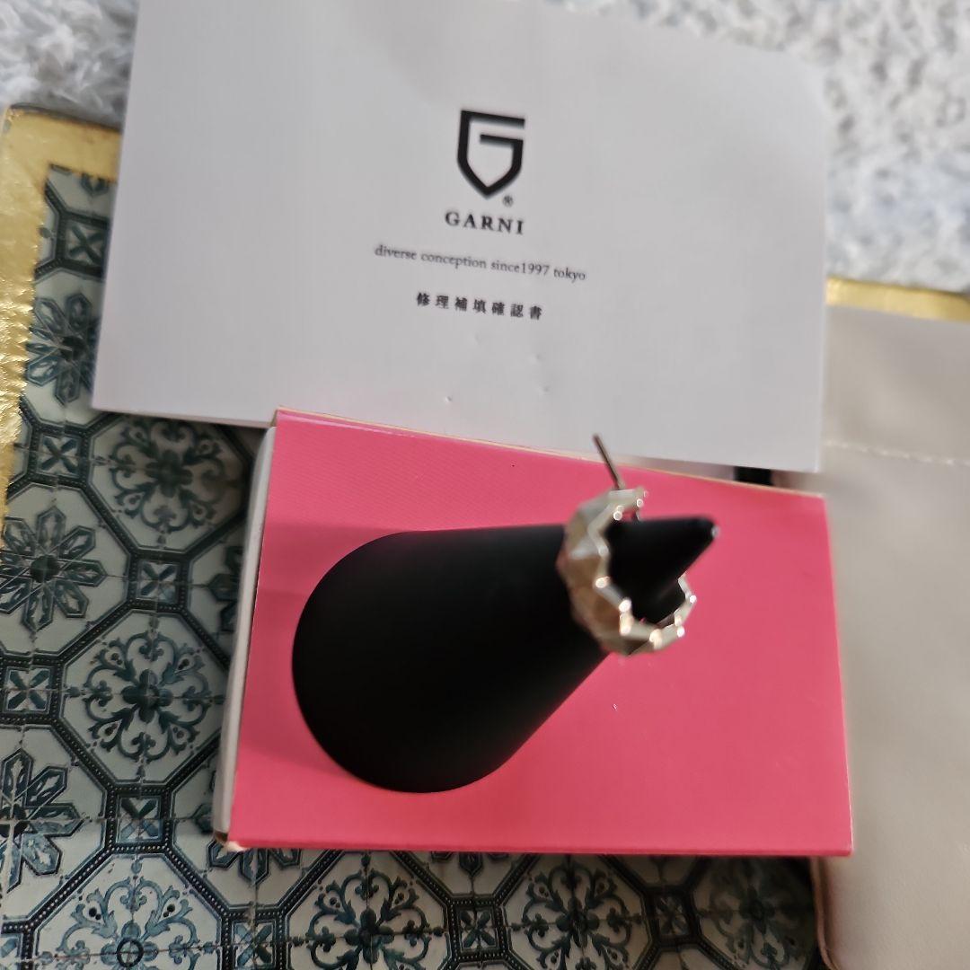 GARNI シルバー 八角形 ピアス(片耳用)