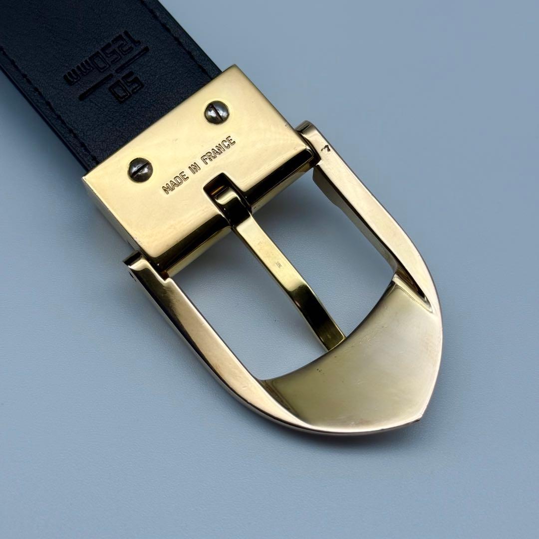 ✨良品✨ルイヴィトン タイガ サンチュール ベルト ゴールド金具 ユニセックス