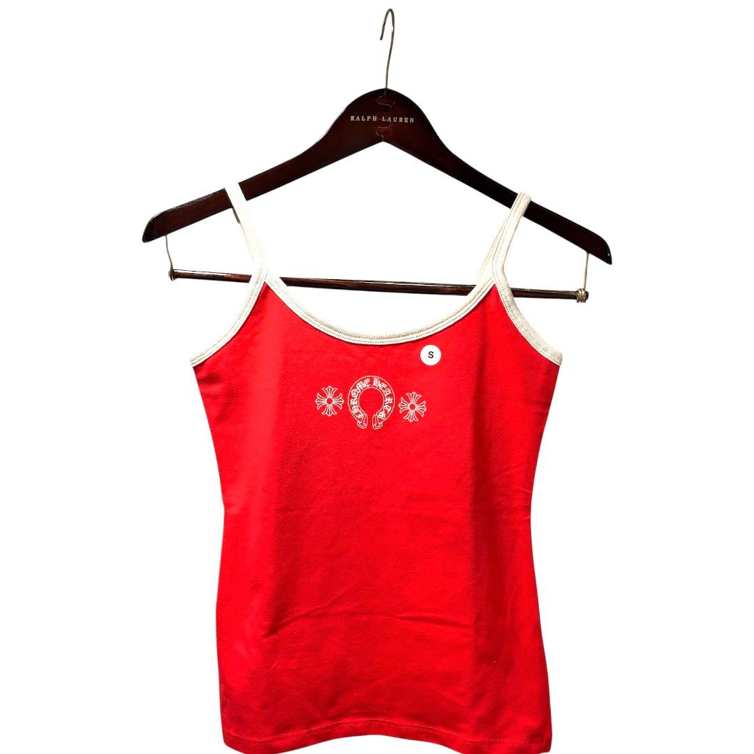 CHROME HEARTS ホースシュー ロゴ タンクトップキャミソール RED