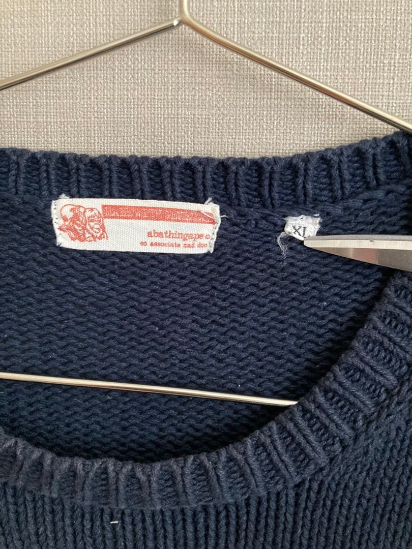 90s abathingape コットンニット