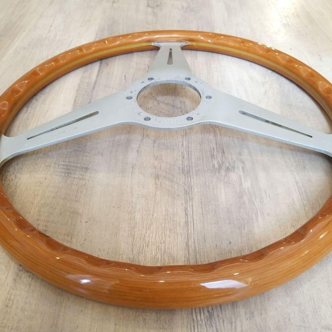 NARDI☆ナルディクラシックVITEウッドステアリング/シルバースポーク37Φ