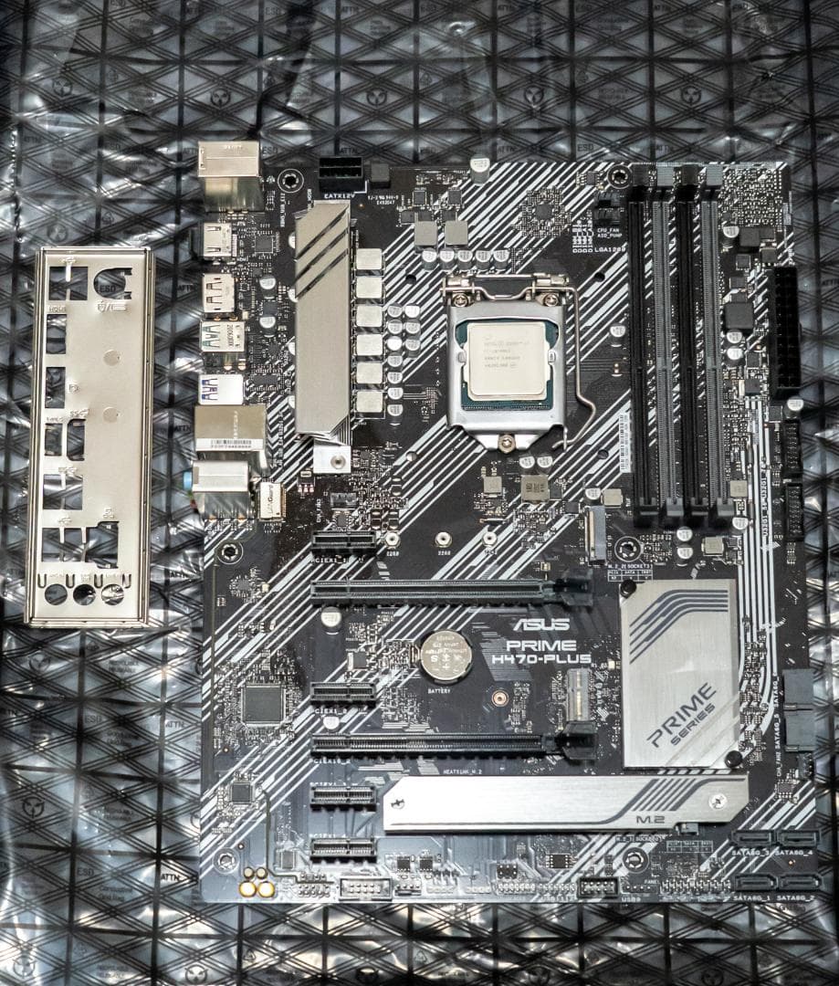 ASUS H470-PLUS + i7 10700KF + CPUクーラー