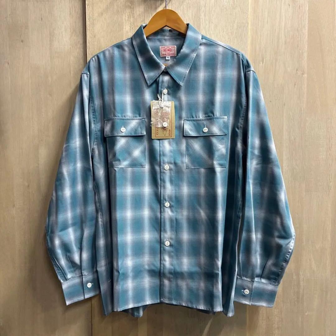 BIGMIKE ビッグマイク オンブレチェックシャツ シャドーチェック 長袖 M