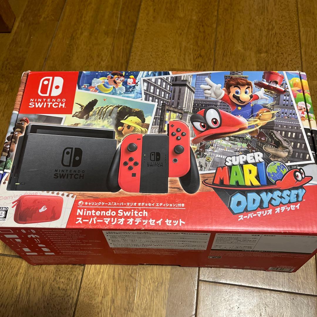 マリオオデッセイセットNintendo Switch 本体 充電器付き 箱あり