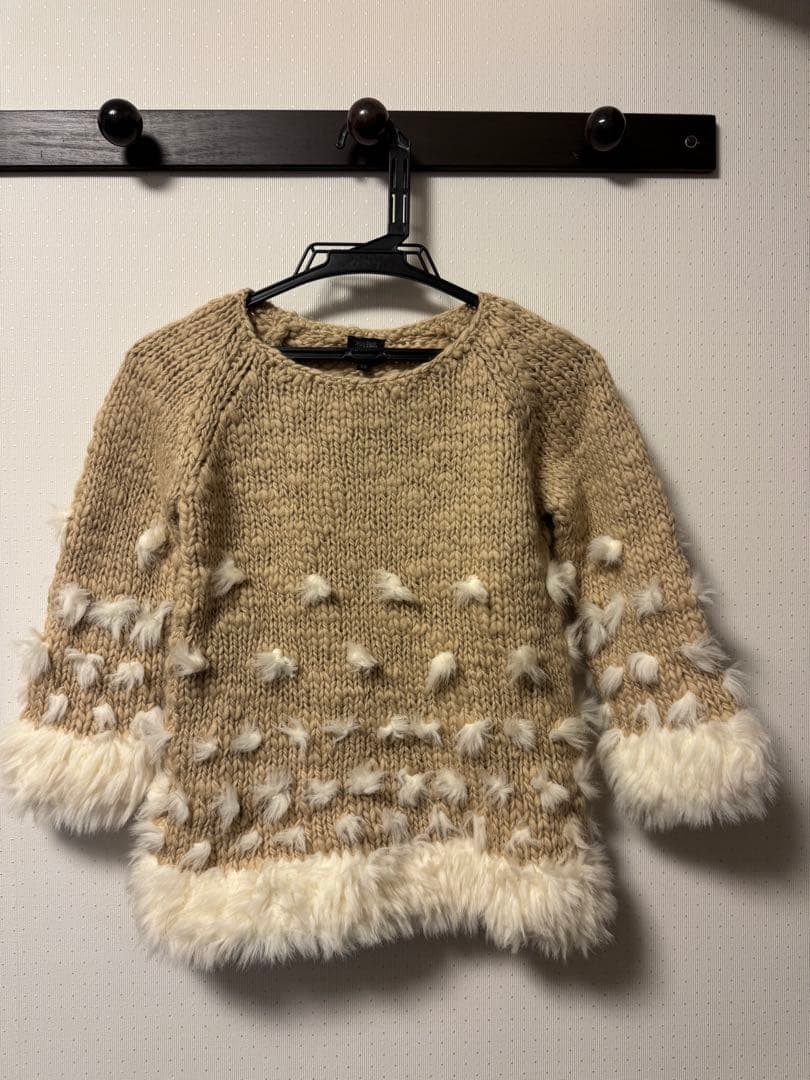 タグ付き新品未使用！Jean Paul Gaultier ファー付きニット