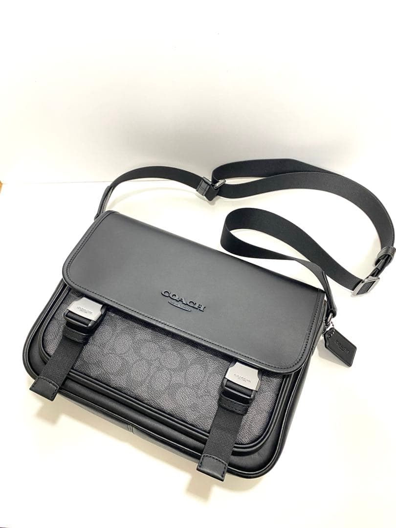 coach コーチレーサー メッセンジャー・シグネチャー キャンバス