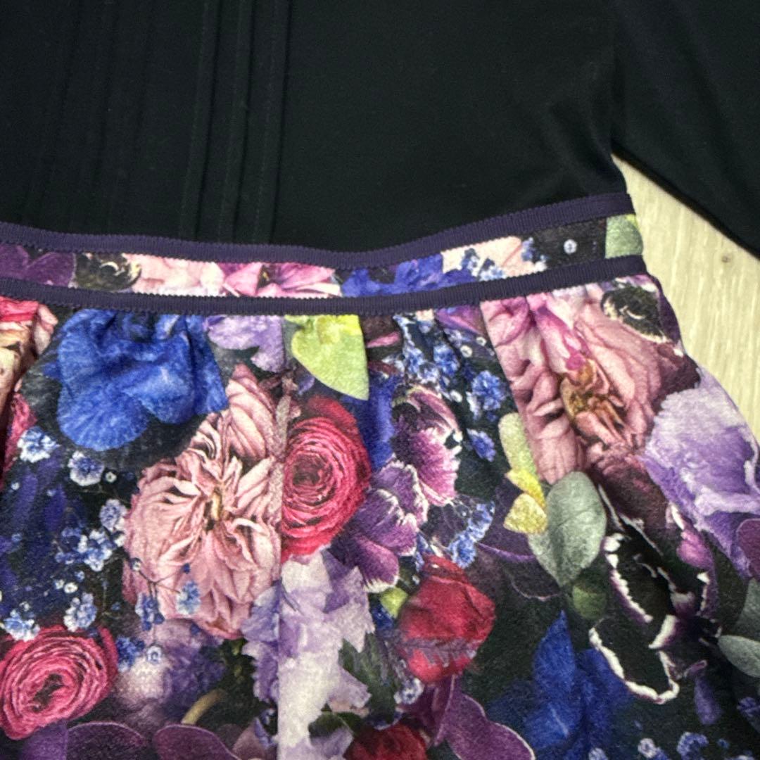 ANNA SUI mini BloomingGarden総柄ドッキングワンピース