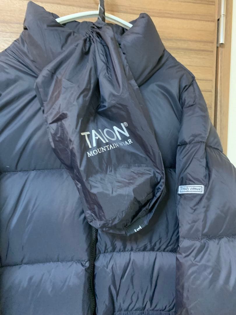 別注　TAION×fredy emue ボリュームダウンコート　黒　ブラック