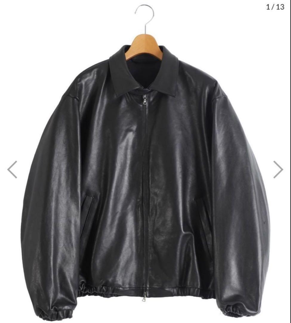 ジャケット・アウター ssstein Lambs Leather Light ZipJacket xs