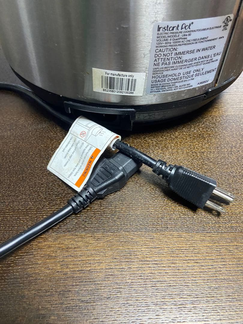 アメリカ　Instant Pot Ultra 6L 電気圧力鍋